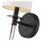 Z-Lite Mila 1 Light Wall Sconce, Matte Black & White 808-1S-MB - alternate 4
